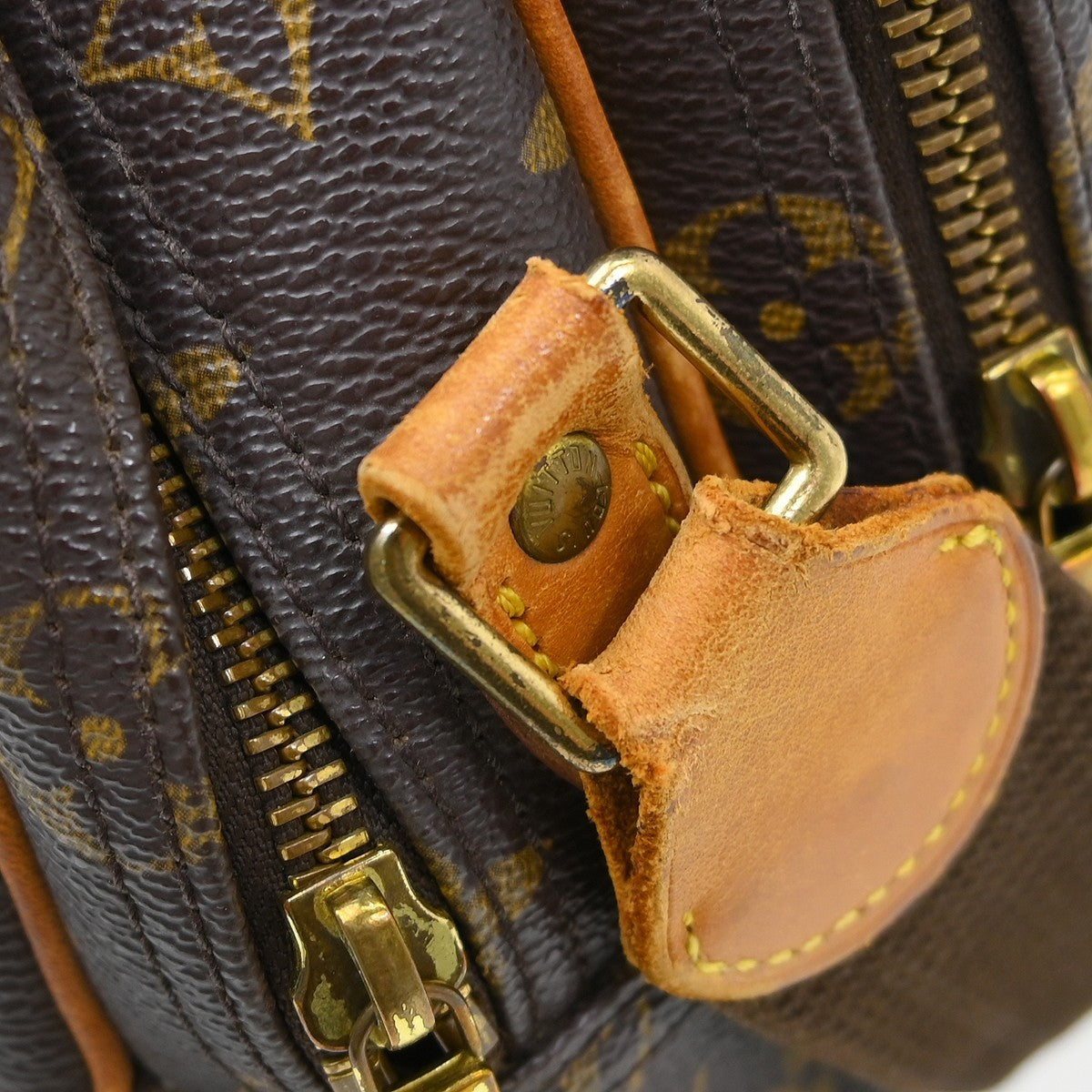 Louis Vuitton Reporter Bag Monogram Canvas Brown Canvas Shoulder Bag Bag (Pre-Owned)