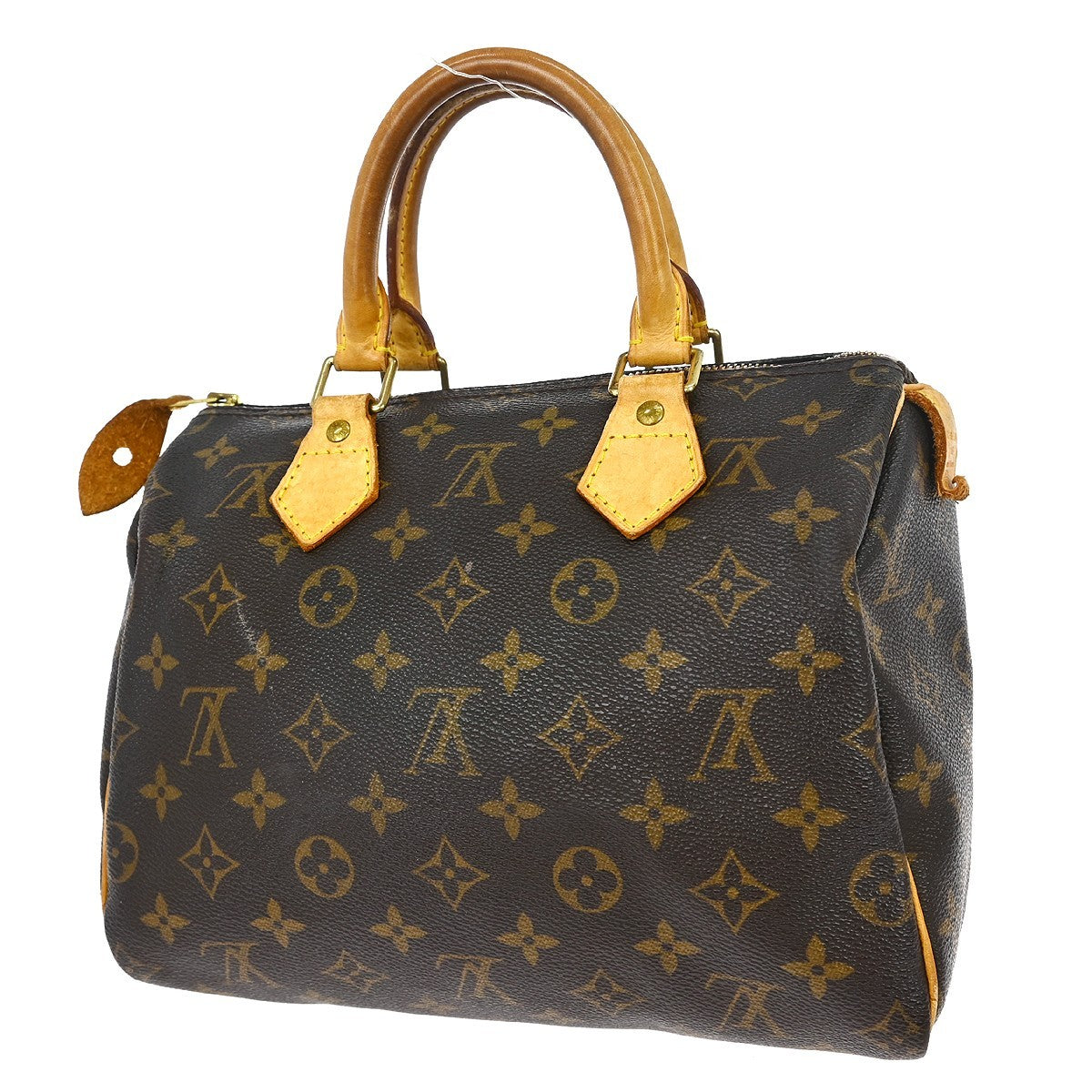 Louis Vuitton Speedy Handbag Monogram Canvas Brown Canvas Handbag (Pre-Owned)