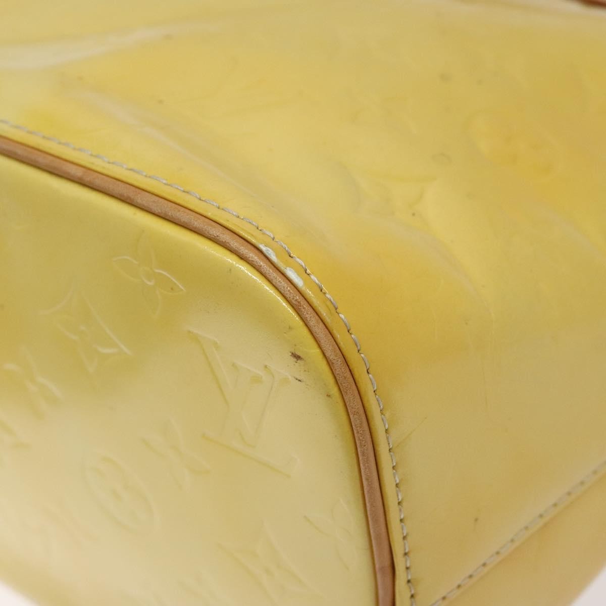 Louis Vuitton Houston Handbag Monogram Vernis Yellow Patent_Leather Handbag (Pre-Owned)