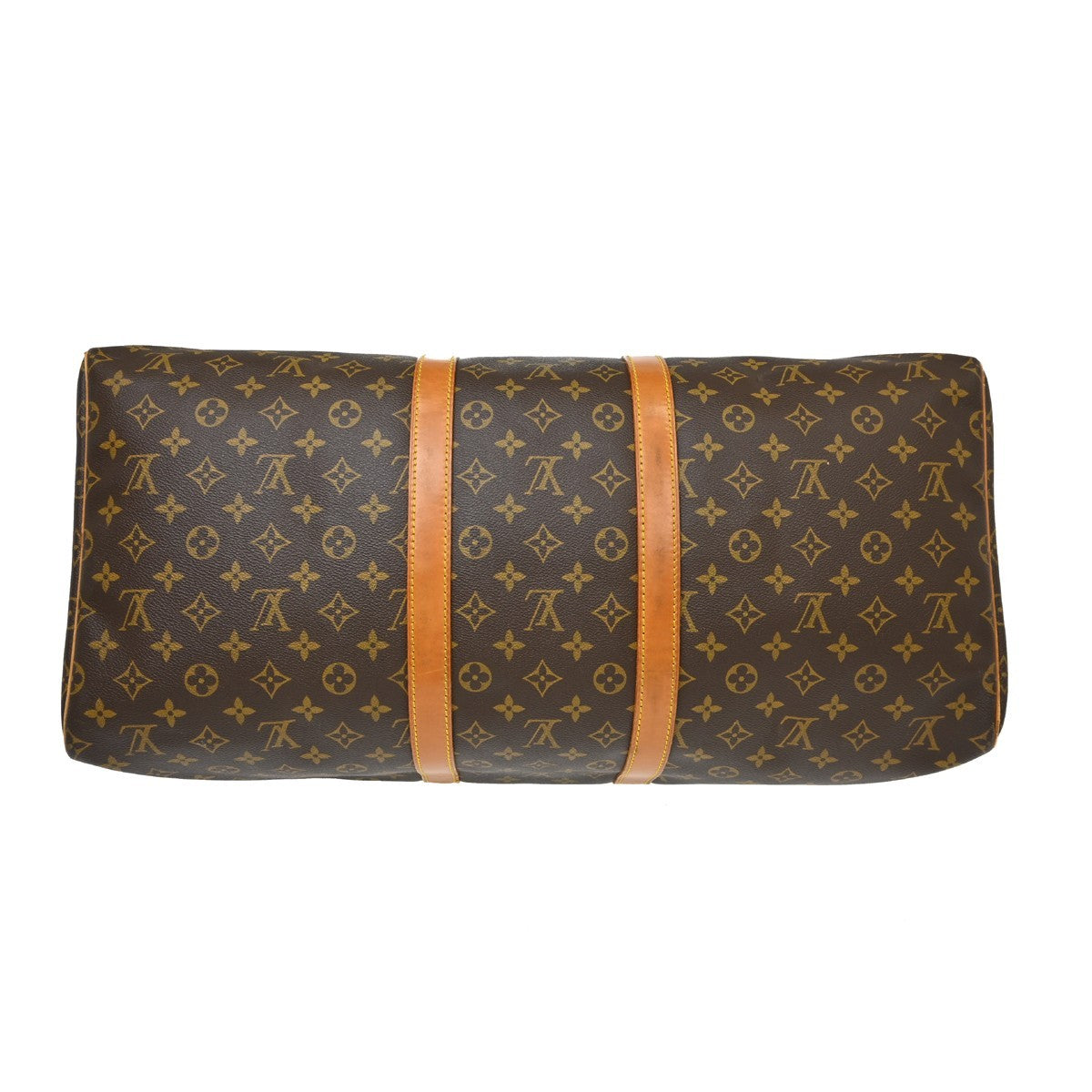 Louis Vuitton Keepall Bag Monogram Canvas Brown Canvas Travel Bag Bag (Pre-Owned)