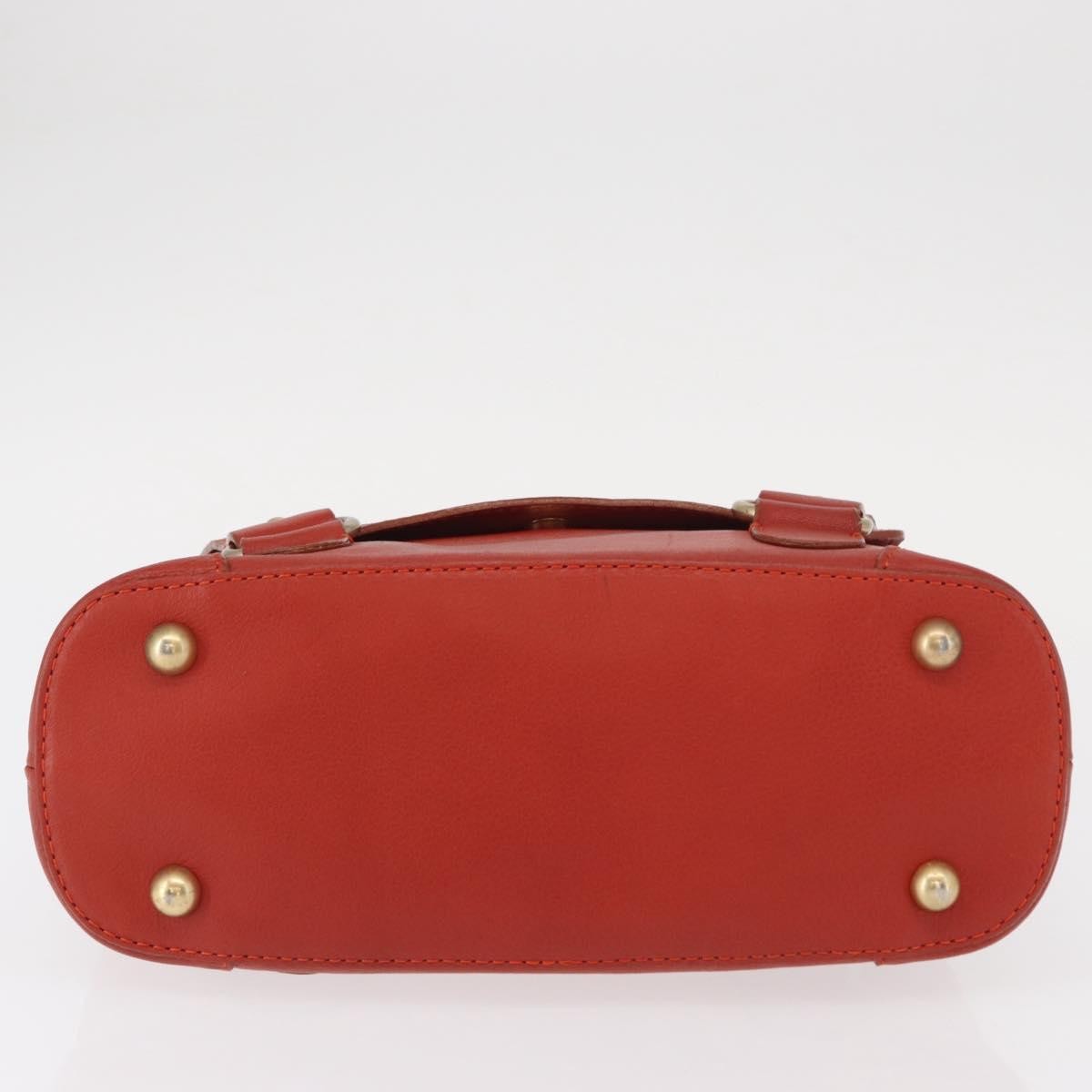 Chloe Vintage Handbag Leather Red Leather Handbag (Pre-Owned)
