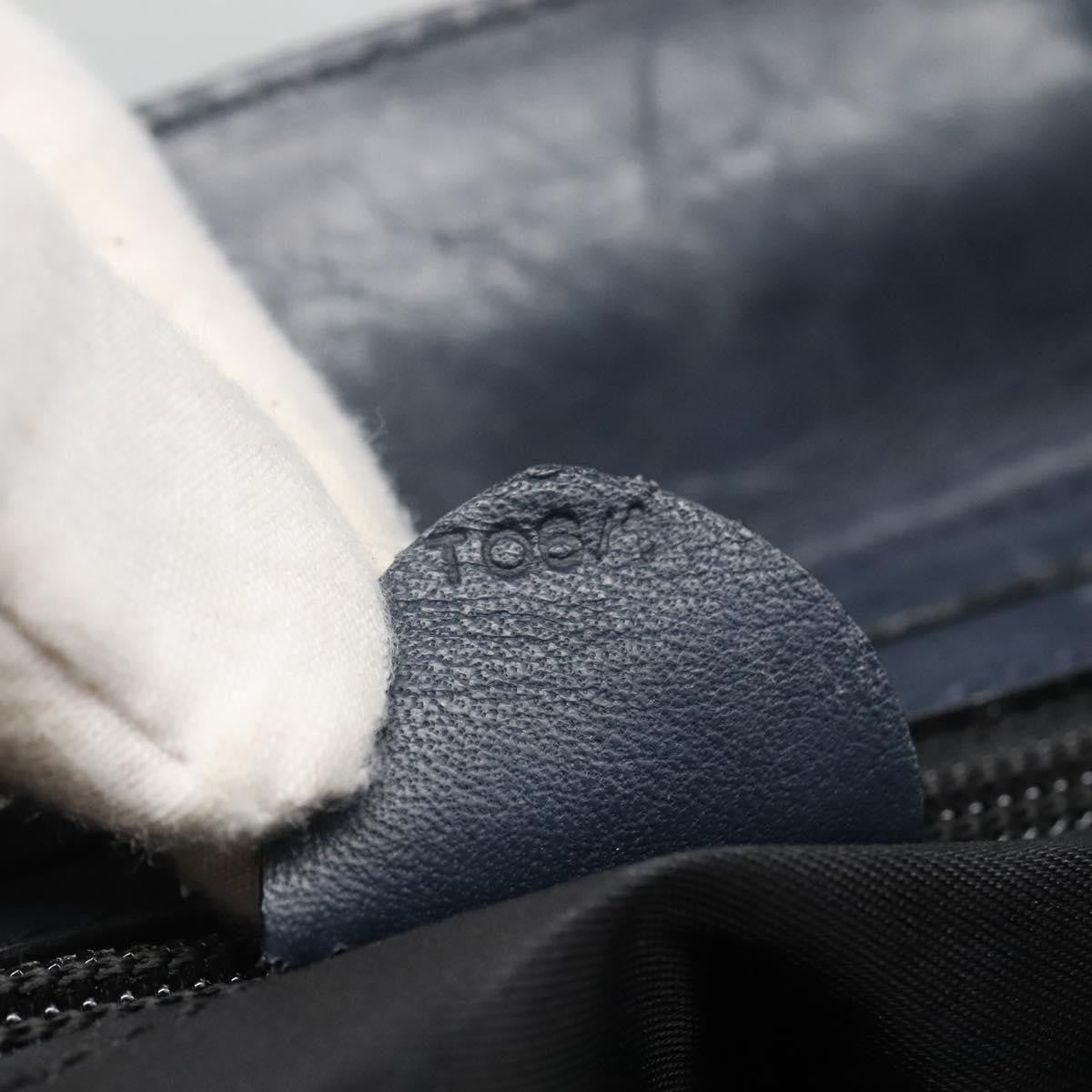 Celine Circle Logo Handbag Nylon Navy Nylon Tote Bag Bag (Pre-Owned)