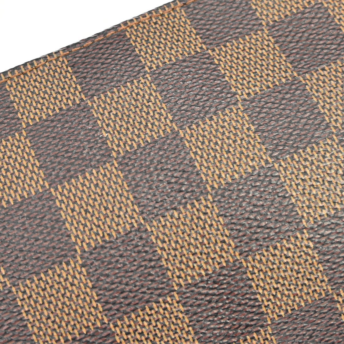 Louis Vuitton Navona Pochette Accessoires Damier Brown Canvas Clutche & Pouche Bag (Pre-Owned)