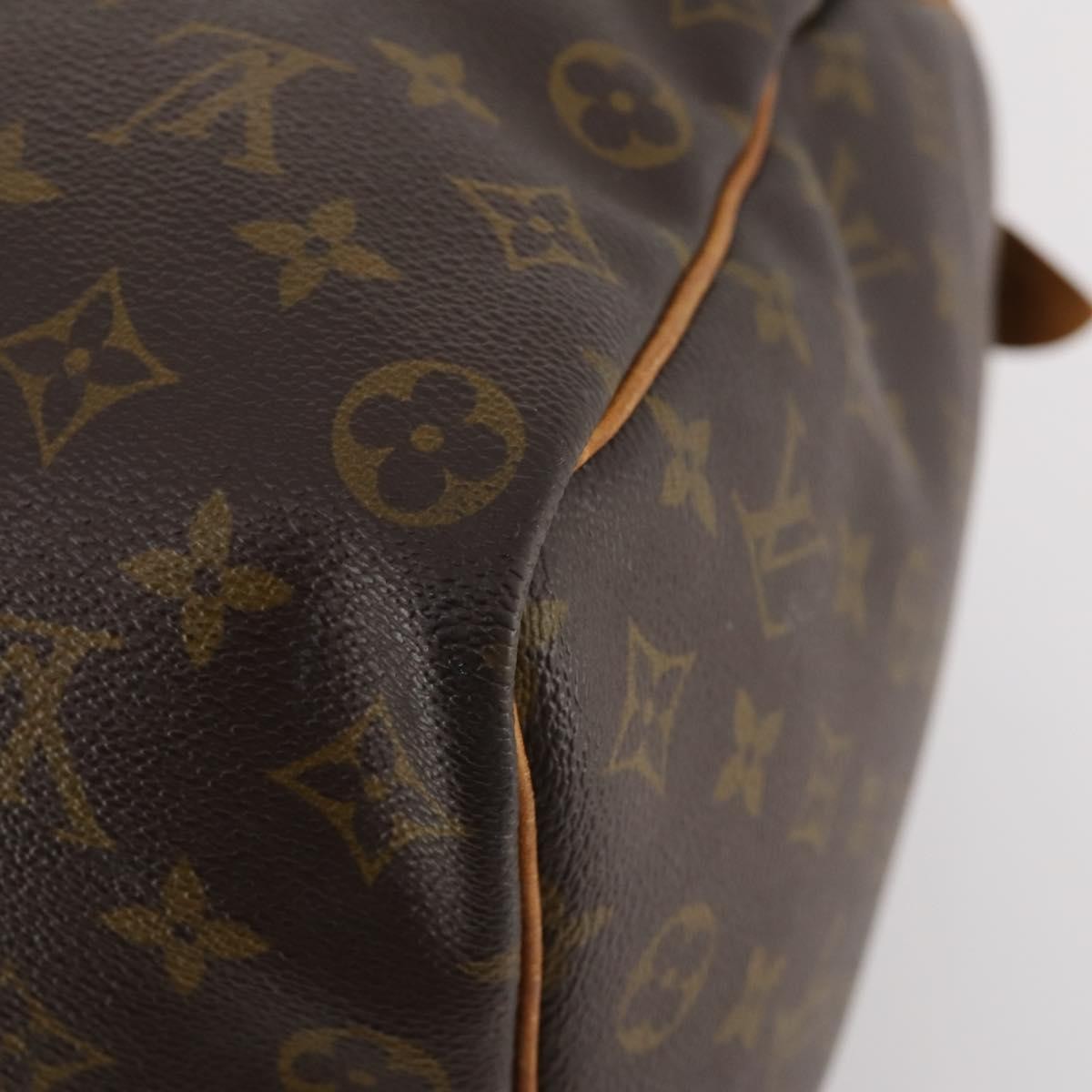 Louis Vuitton Keepall Bag Monogram Canvas Brown Canvas Travel Bag Bag (Pre-Owned)