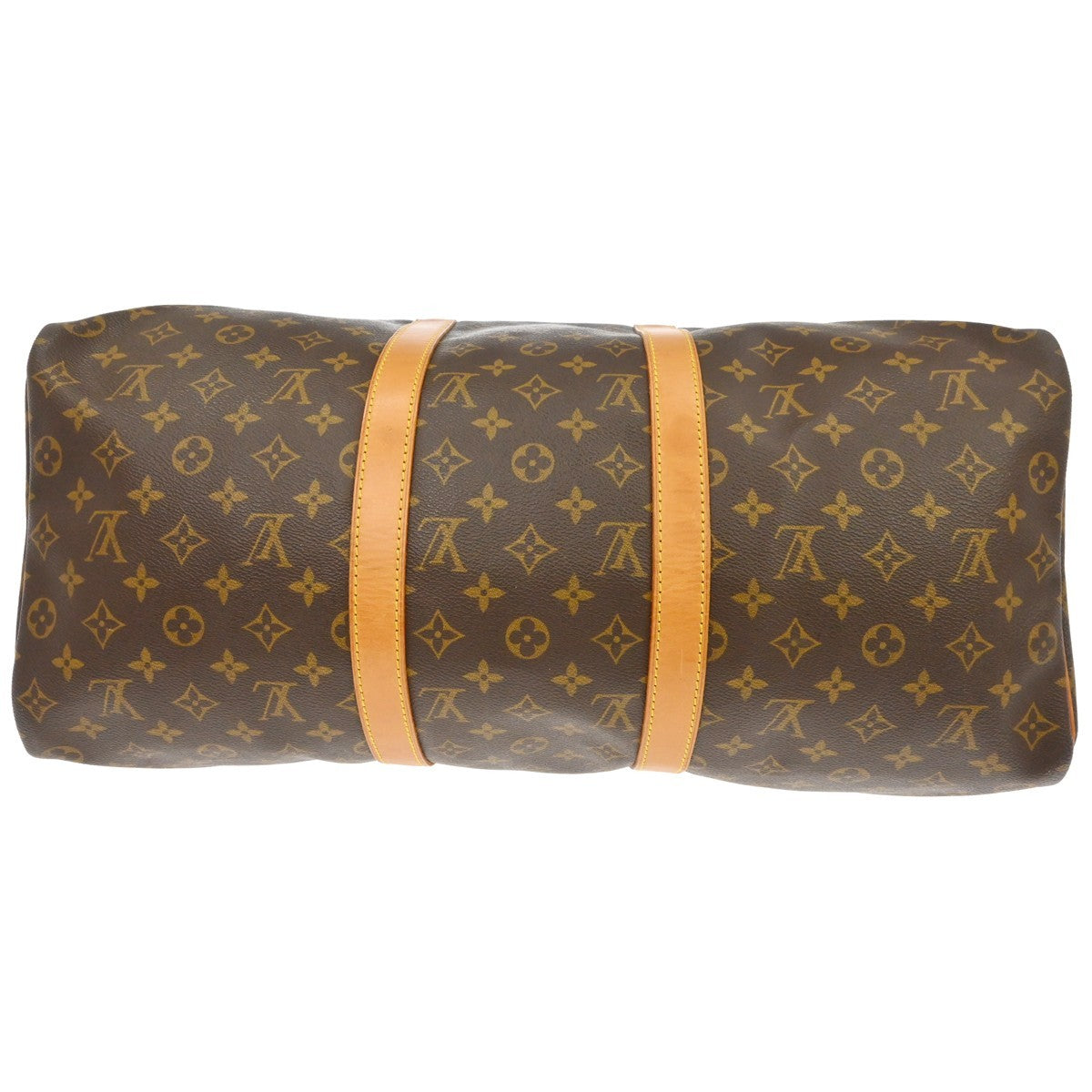 Louis Vuitton Keepall Bag Monogram Canvas Brown Canvas Travel Bag Bag (Pre-Owned)