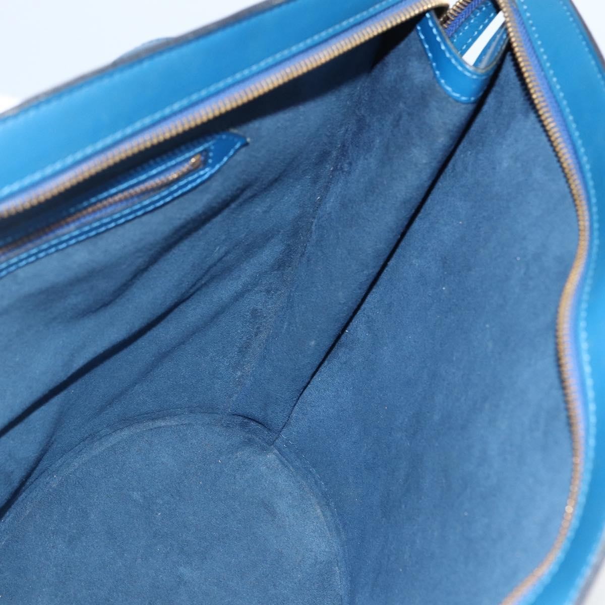 Louis Vuitton Saint Jacques Handbag Epi Leather Blue Leather Shoulder Bag Bag (Pre-Owned)