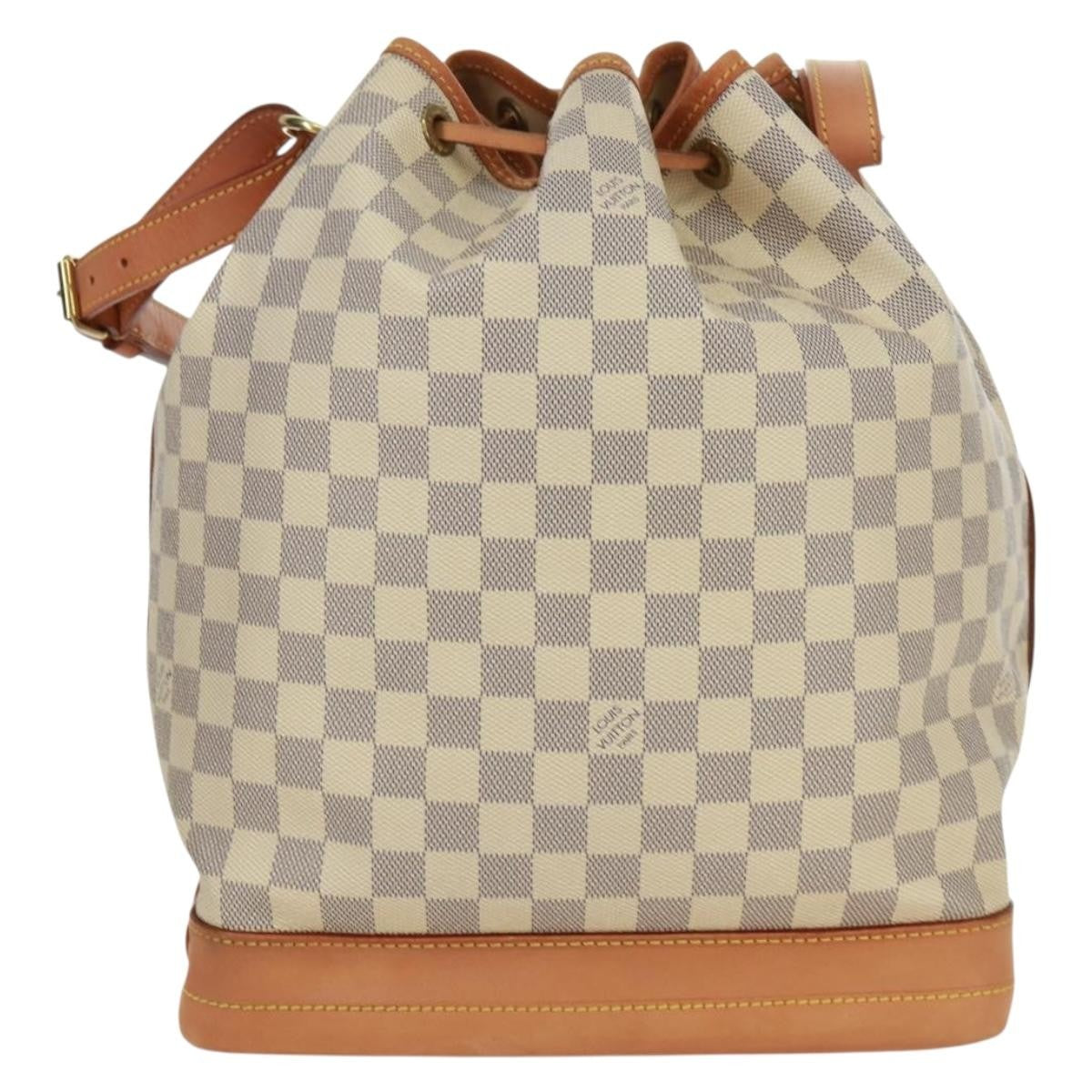 Louis Vuitton Noe Handbag Damier Beige Canvas Shoulder Bag Bag (Pre-Owned)