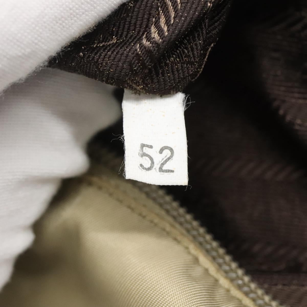 Prada Vintage Zip Tote Tessuto Beige Nylon Tote Bag Bag (Pre-Owned)