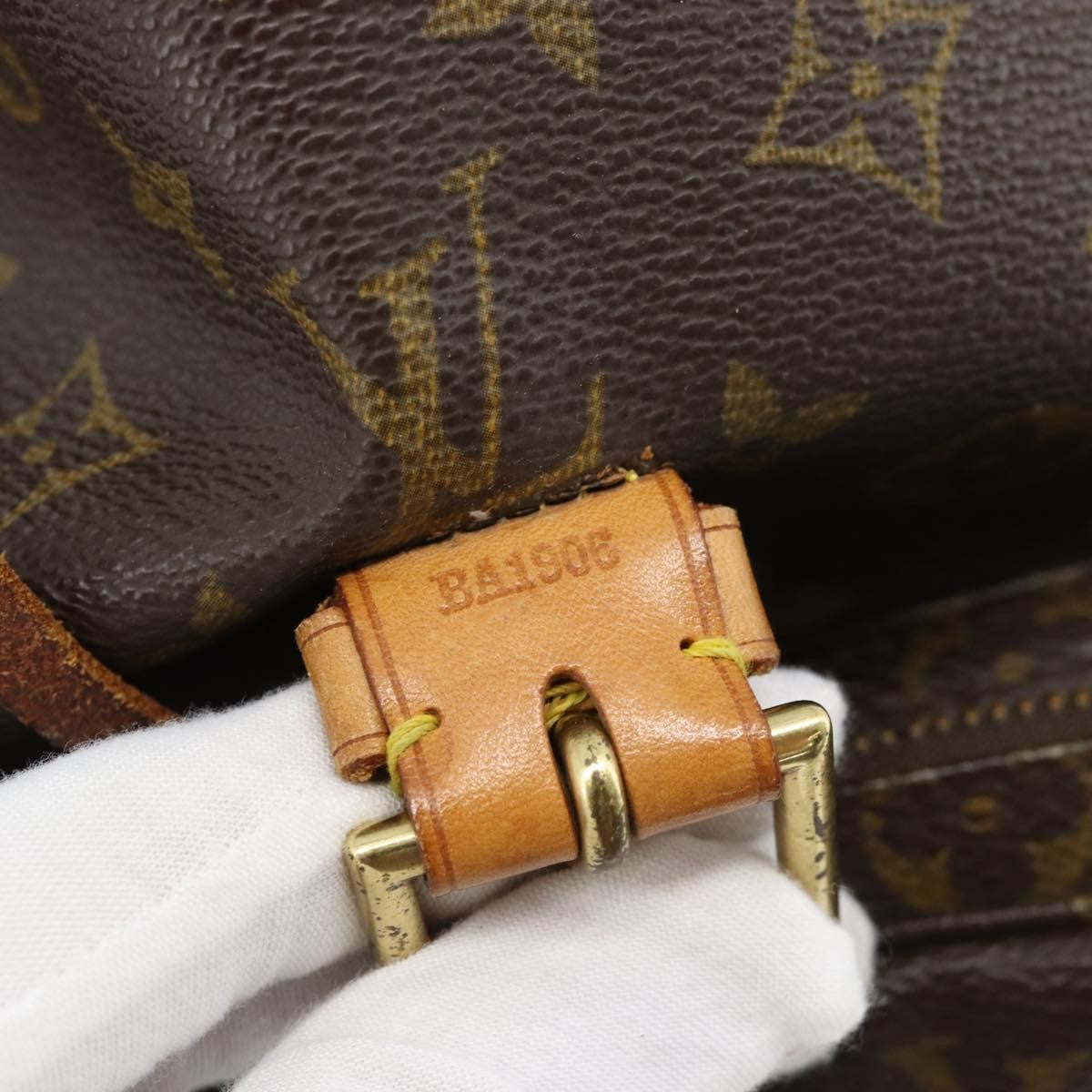 Louis Vuitton Vintage Montsouris Backpack Monogram Canvas Brown Canvas Backpack Bag (Pre-Owned)