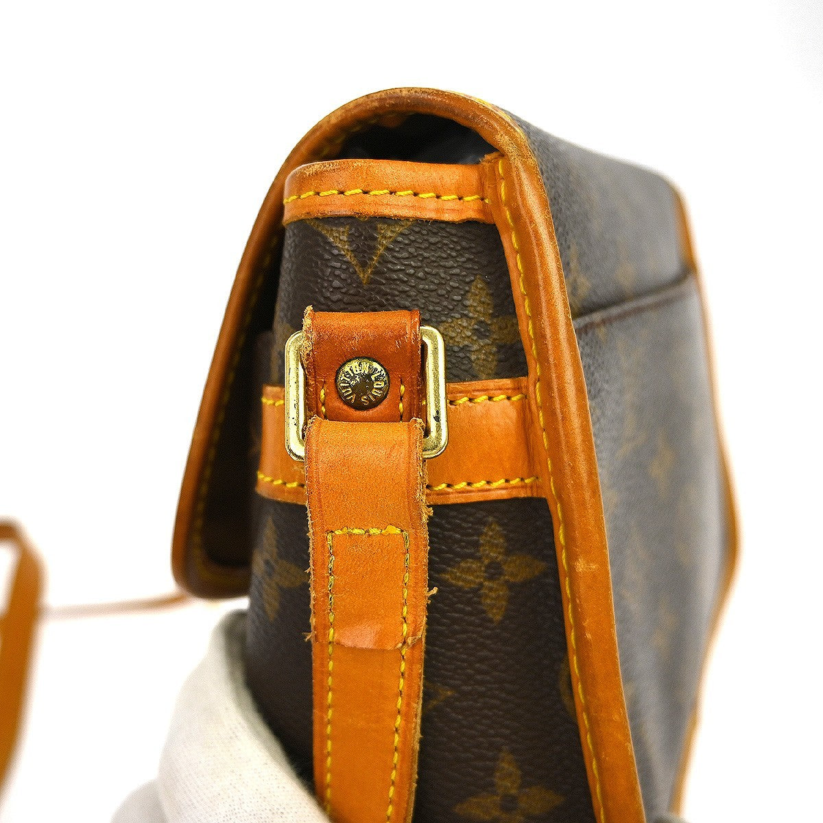Louis Vuitton Sologne Handbag Monogram Canvas Brown Canvas Shoulder Bag Bag (Pre-Owned)