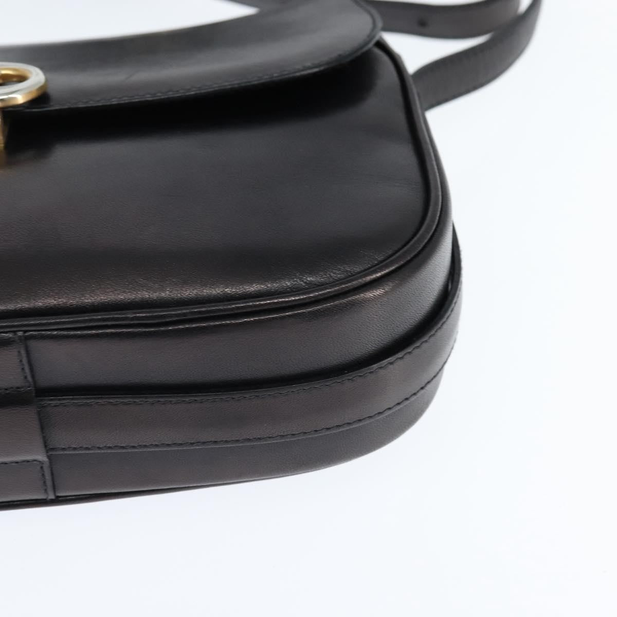 Celine Vintage Triomphe Shoulder Bag Leather Brown Leather Shoulder Bag Bag (Pre-Owned)