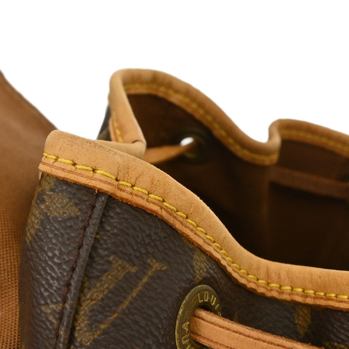 Louis Vuitton Vintage Montsouris Backpack Monogram Canvas Brown Canvas Backpack Bag (Pre-Owned)