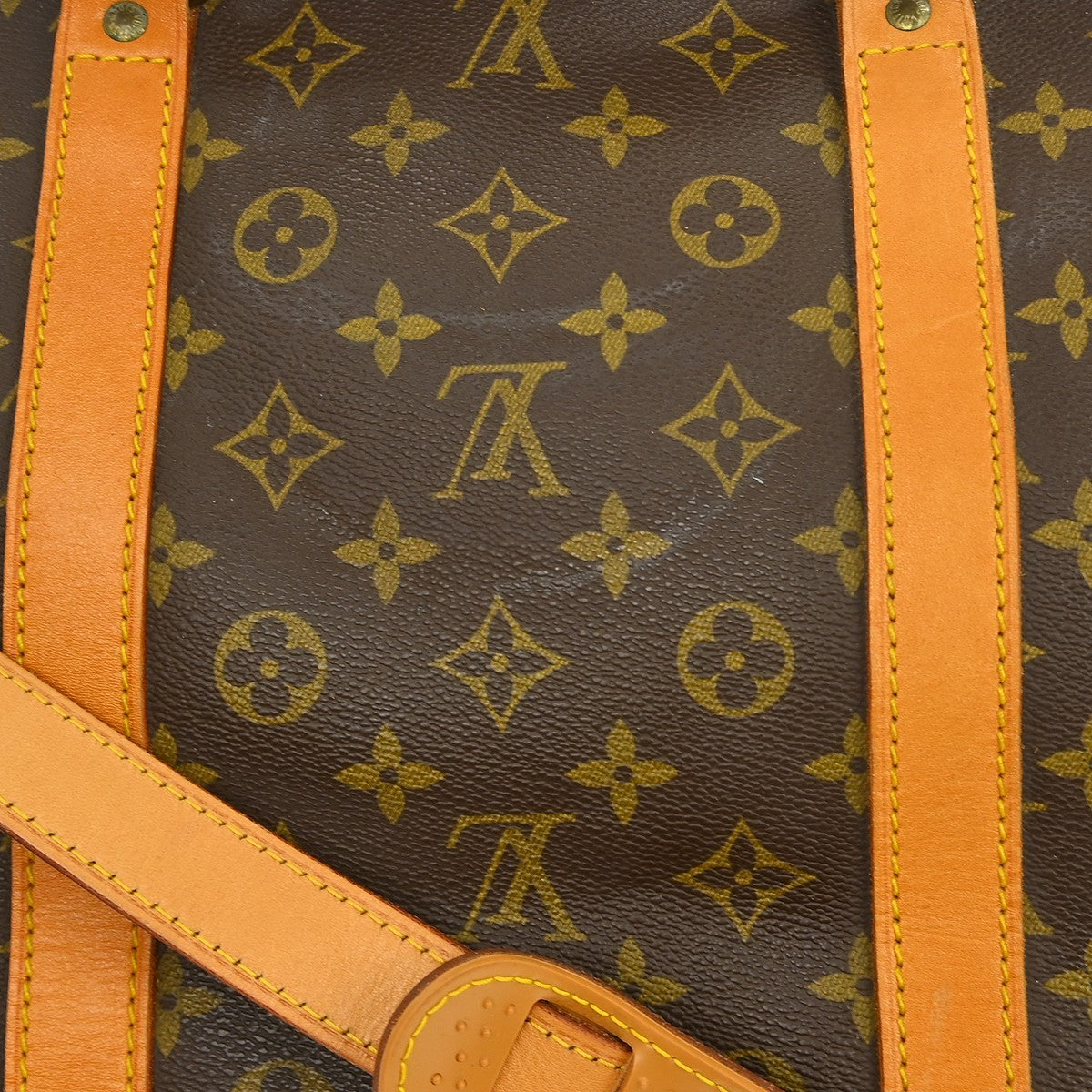 Louis Vuitton Keepall Bandouliere Bag Monogram Canvas Brown Canvas Travel Bag Bag (Pre-Owned)