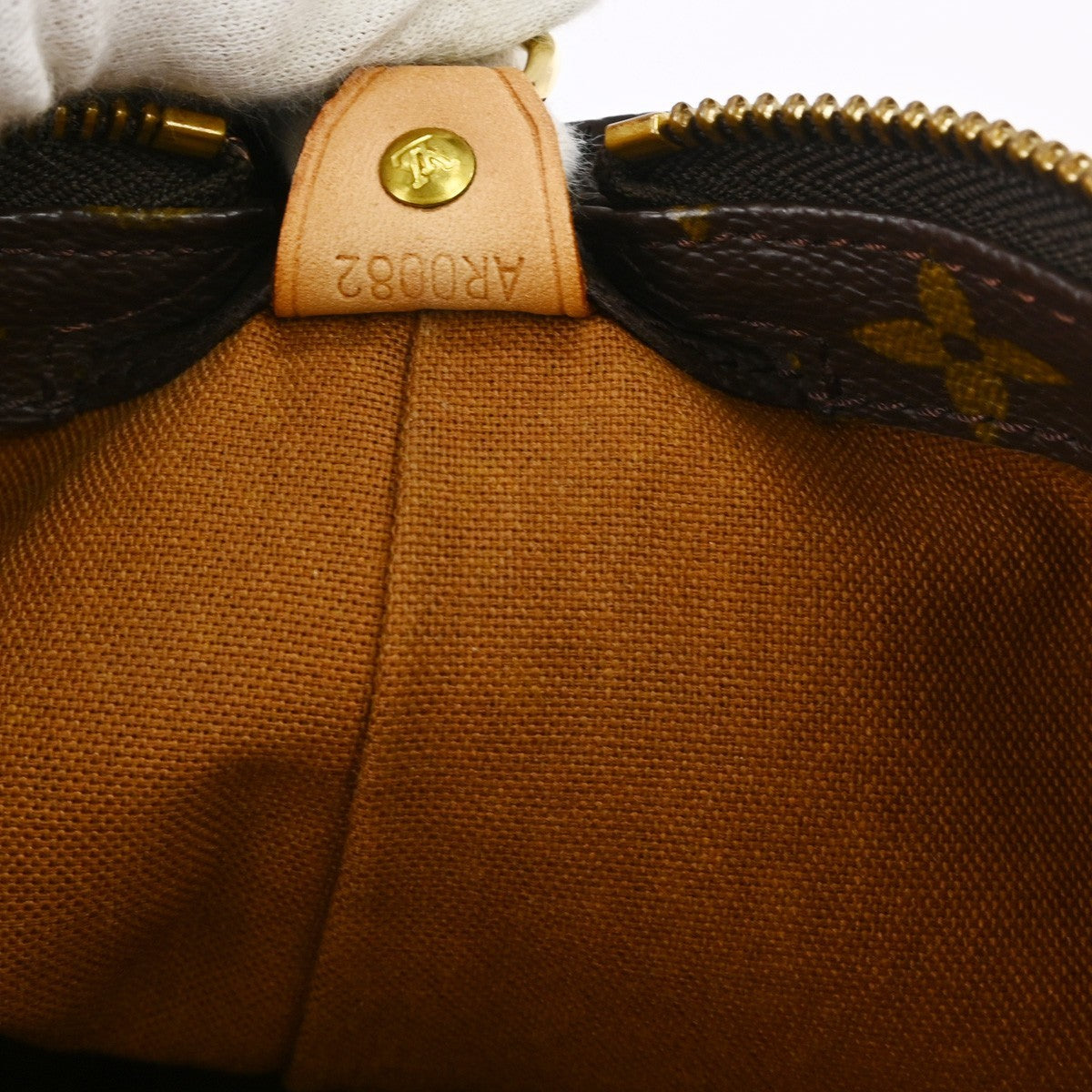 Louis Vuitton Cabas Mezzo Monogram Canvas Brown Canvas Tote Bag Bag (Pre-Owned)