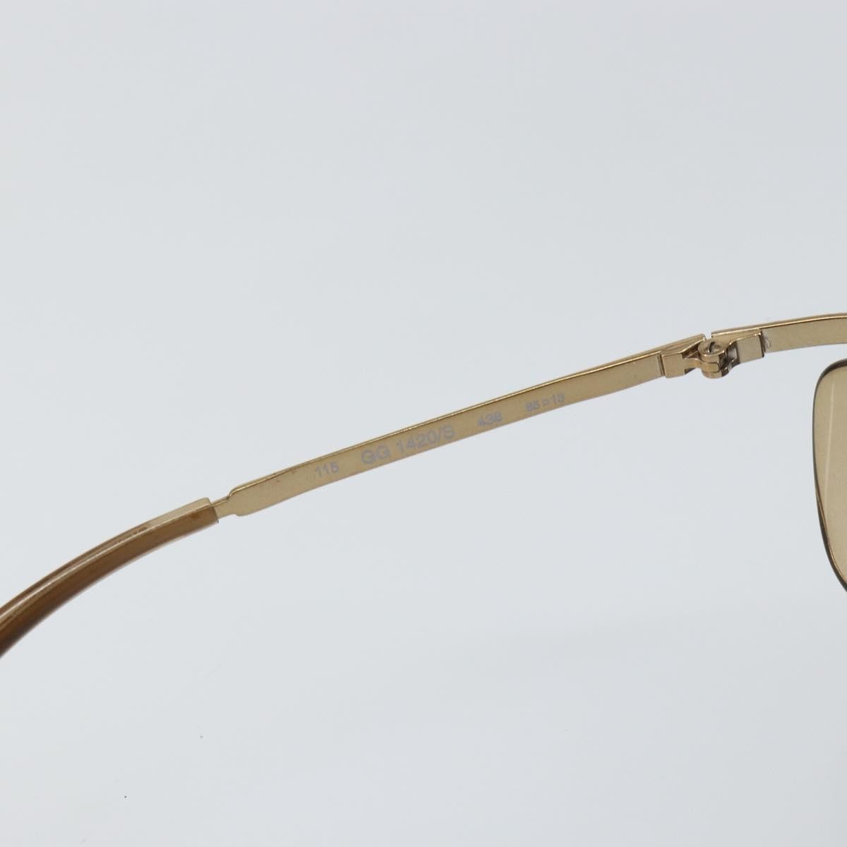 Gucci Eyewear Sunglasses Brown Metal Sunglasse Accessory (Pre-Owned)