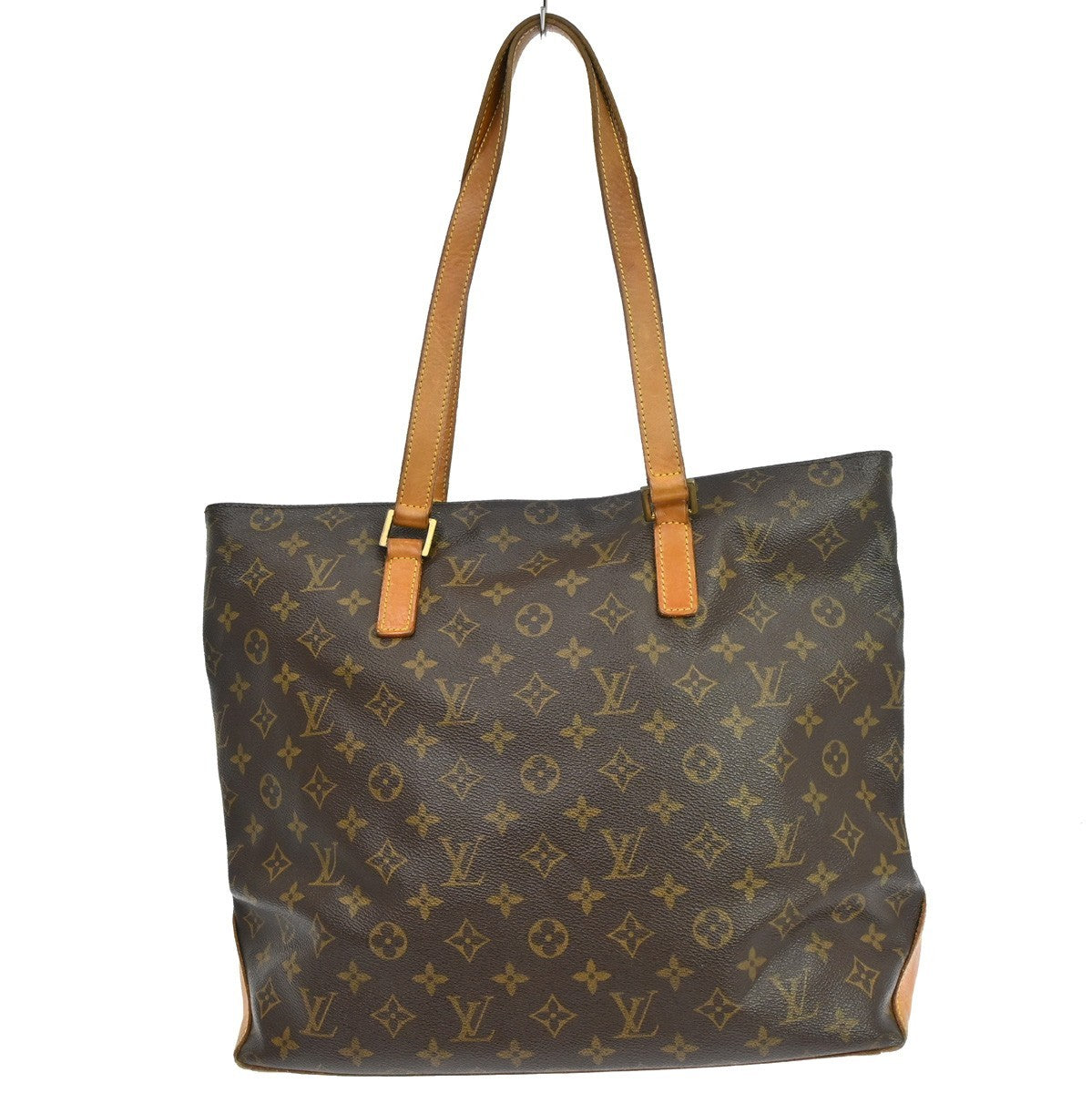 Louis Vuitton Cabas Mezzo Monogram Canvas Brown Canvas Tote Bag Bag (Pre-Owned)