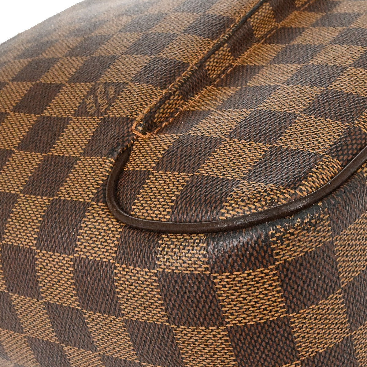 Louis Vuitton Olav Handbag Damier Brown Canvas Shoulder Bag Bag (Pre-Owned)