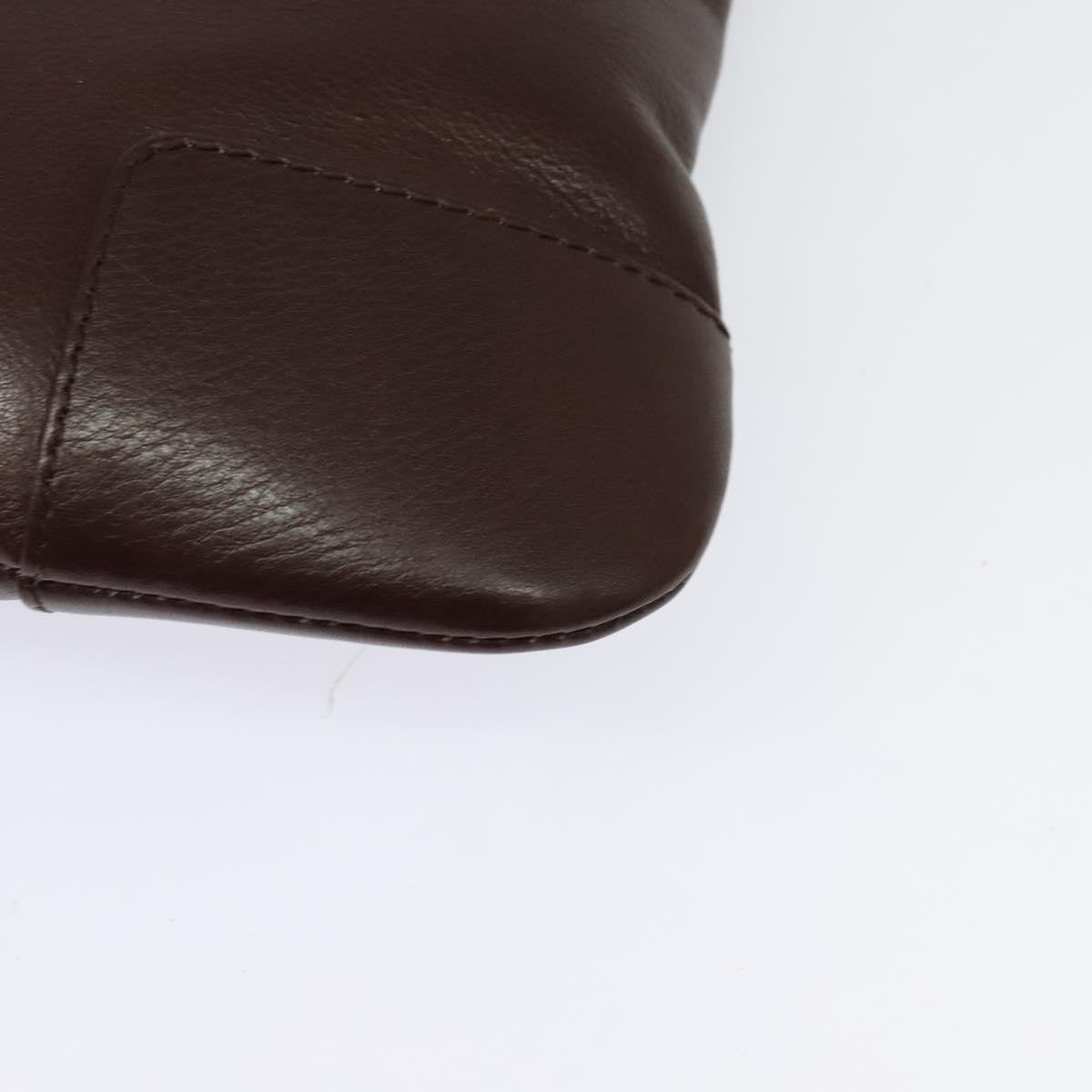 Loewe Anagram Shoulder Bag Leather Brown Leather Shoulder Bag Bag (Pre-Owned)