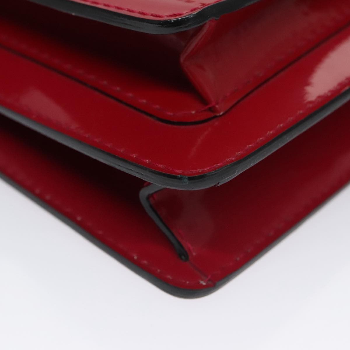 Louis Vuitton Monceau Handbag Vernis Red Patent_Leather Handbag (Pre-Owned)