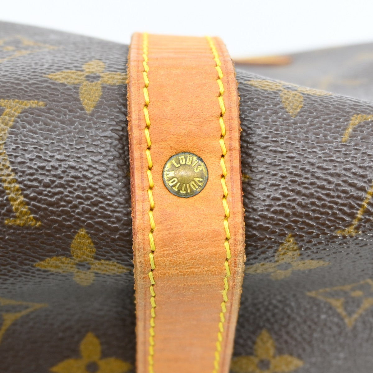 Louis Vuitton Saumur Handbag Monogram Canvas Brown Canvas Shoulder Bag Bag (Pre-Owned)