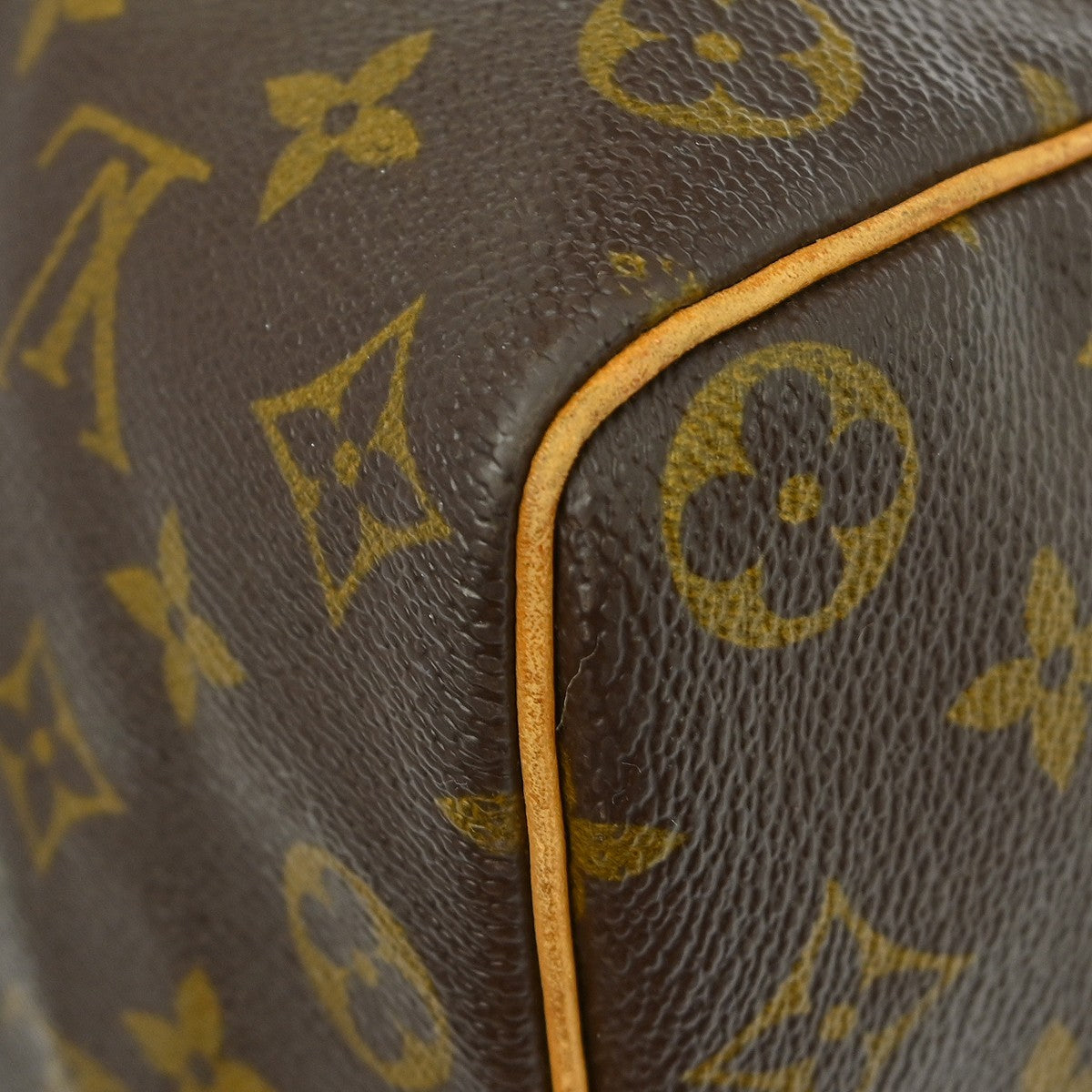 Louis Vuitton Speedy Handbag Monogram Canvas Brown Canvas Handbag (Pre-Owned)