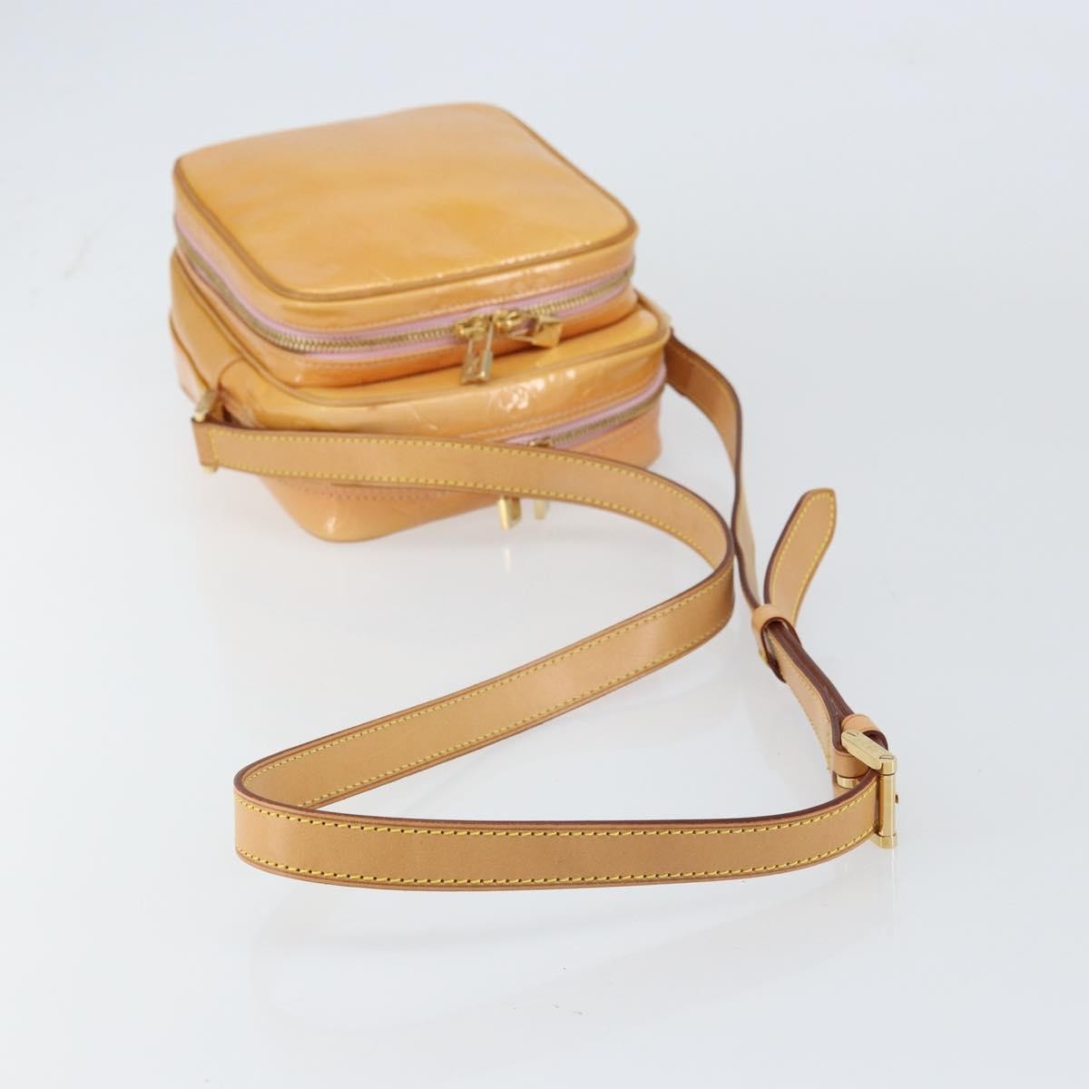 Louis Vuitton Wooster Handbag Monogram Vernis Yellow Patent_Leather Shoulder Bag Bag (Pre-Owned)