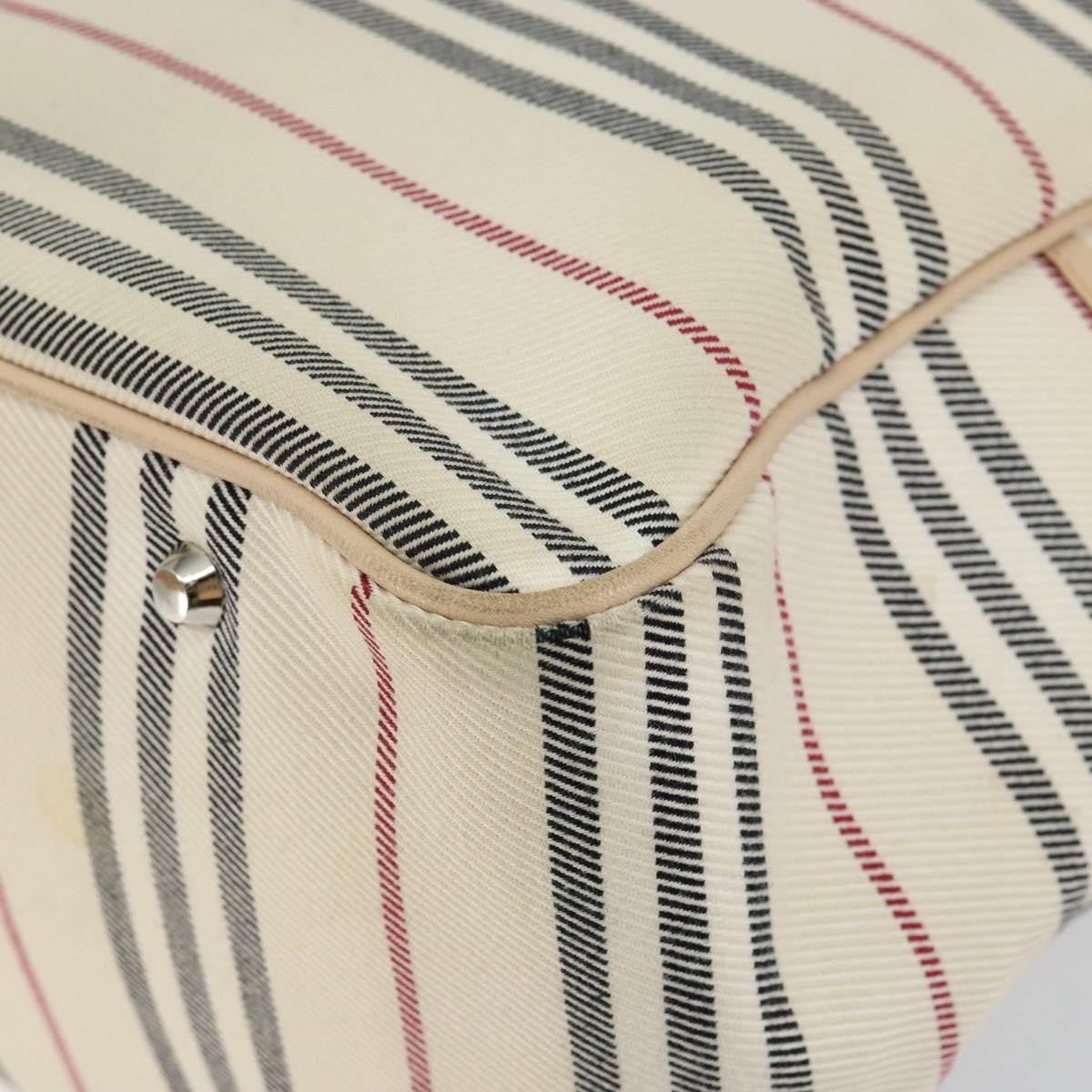 Burberry Nova Check Tote Canvas And Leather Beige Canvas Tote Bag Bag (Pre-Owned)