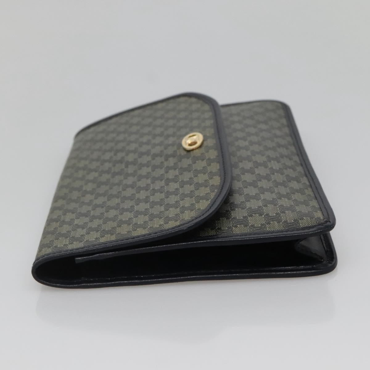 Celine Clutch Bag Canvas Navy Canvas Clutche & Pouche Bag (Pre-Owned)