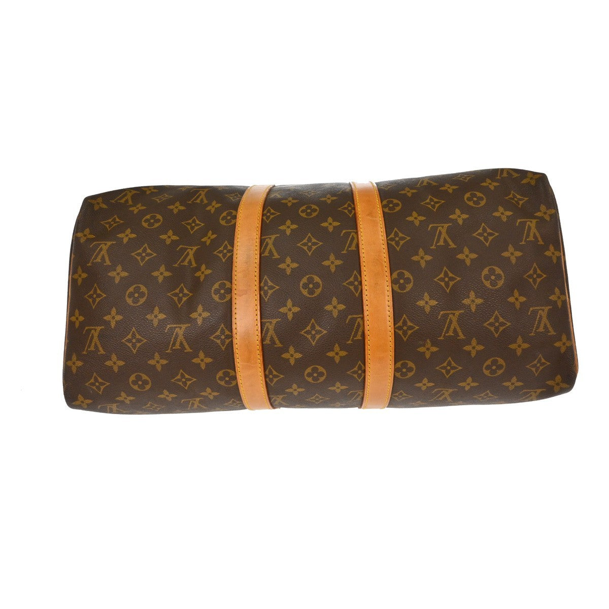 Louis Vuitton Keepall Bag Monogram Canvas Brown Canvas Travel Bag Bag (Pre-Owned)