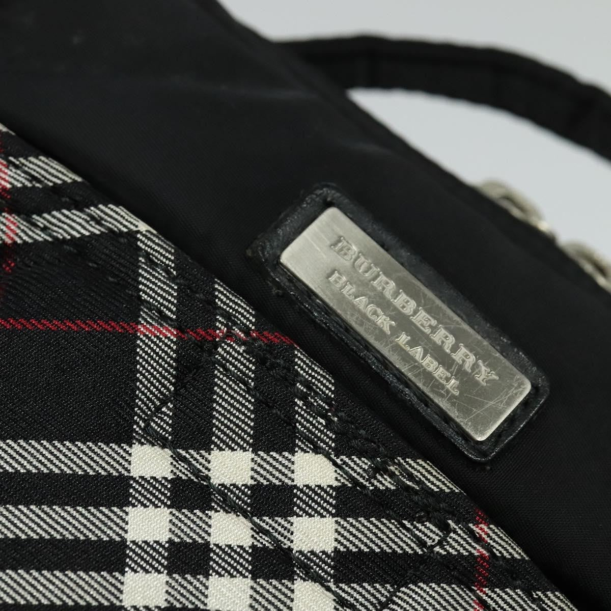 Burberry Nova Check Black Label Nylon Black Nylon Shoulder Bag Bag (Pre-Owned)