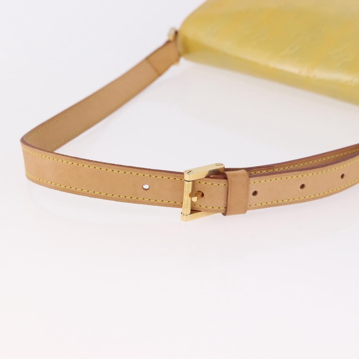 Louis Vuitton Thompson Street Handbag Monogram Vernis Yellow Patent_Leather Shoulder Bag Bag (Pre-Owned)
