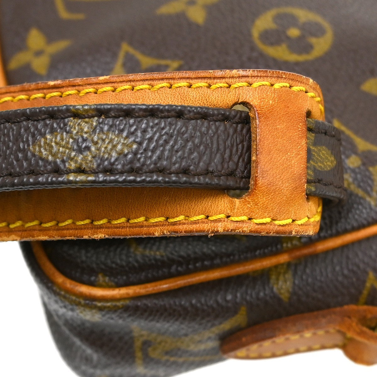 Louis Vuitton Danube Handbag Monogram Canvas Brown Canvas Shoulder Bag Bag (Pre-Owned)