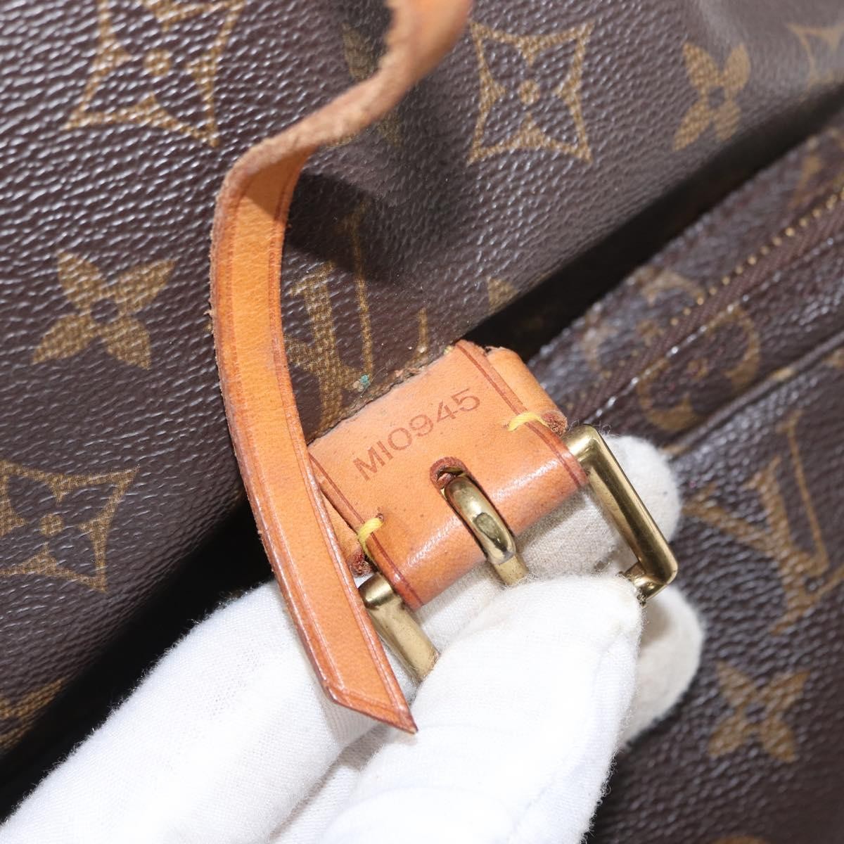 Louis Vuitton Vintage Montsouris Backpack Monogram Canvas Brown Canvas Backpack Bag (Pre-Owned)