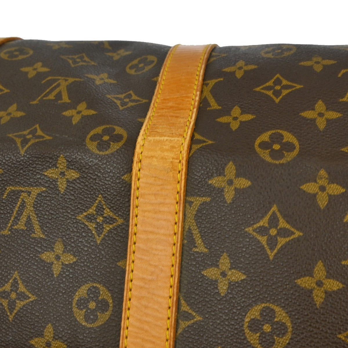 Louis Vuitton Keepall Bag Monogram Canvas Brown Canvas Travel Bag Bag (Pre-Owned)