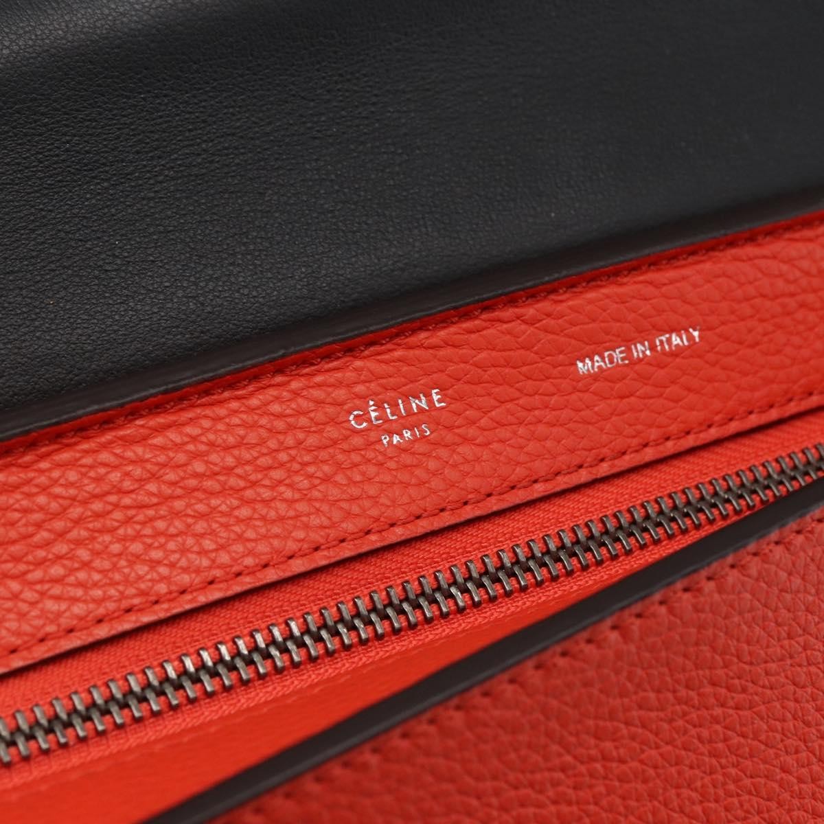 Celine Trapeze Bag Leather Red Leather Handbag (Pre-Owned)