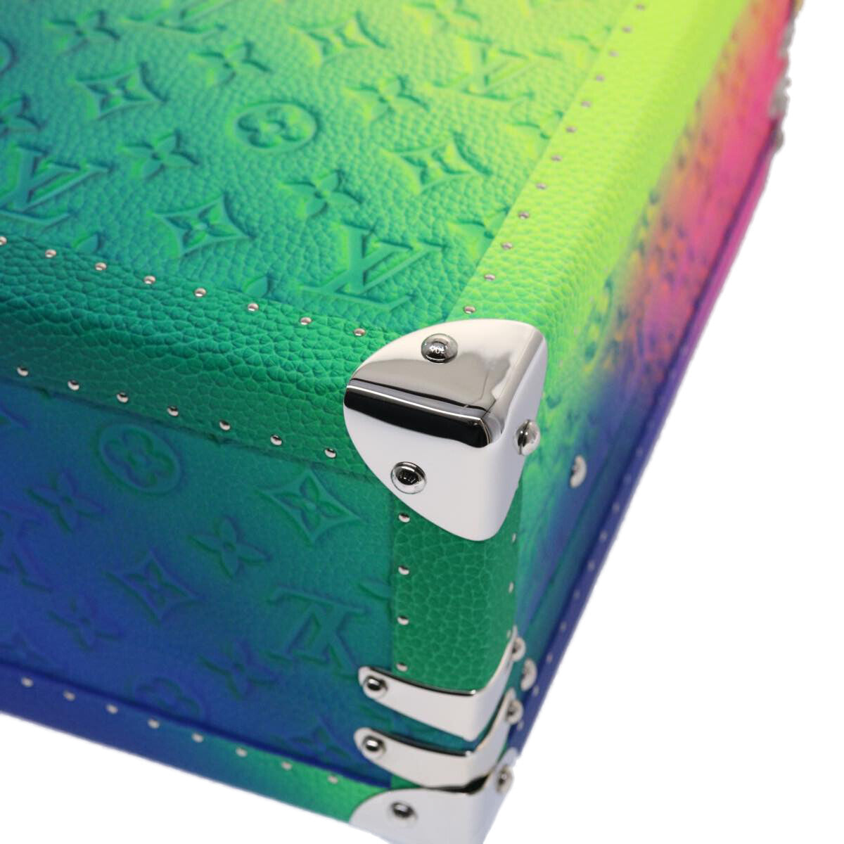 Louis Vuitton Cotteville Trunk Limited Edition Illusion Monogram Taurillon Leather Multicolour Pvc Bag (Pre-Owned)