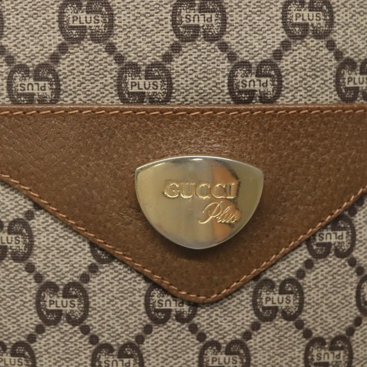 Gucci Vintage Web Strap Tote Gg Coated Canvas Beige Canvas Tote Bag Bag (Pre-Owned)