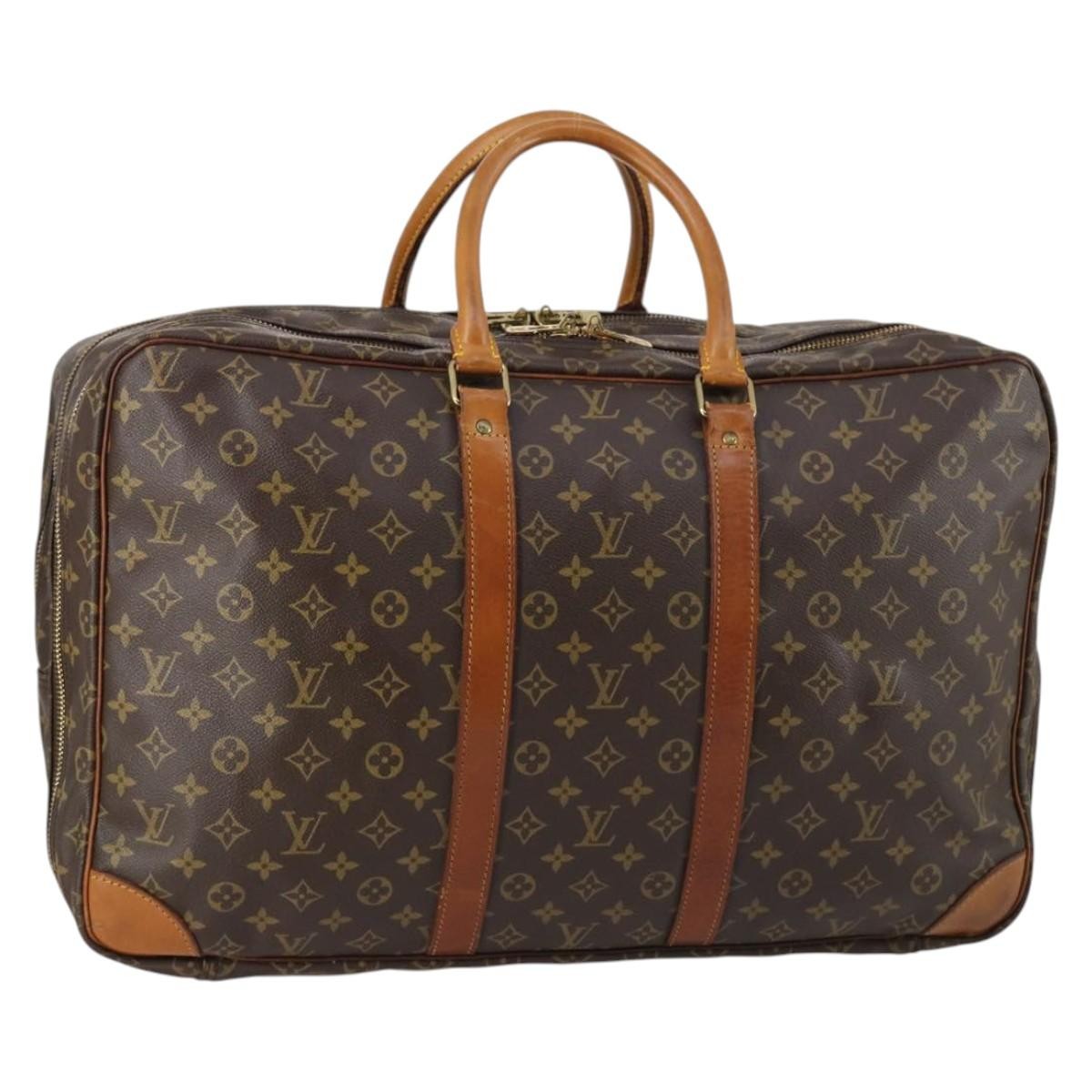 Louis Vuitton Sirius Handbag Monogram Canvas Brown Canvas Travel Bag Bag (Pre-Owned)