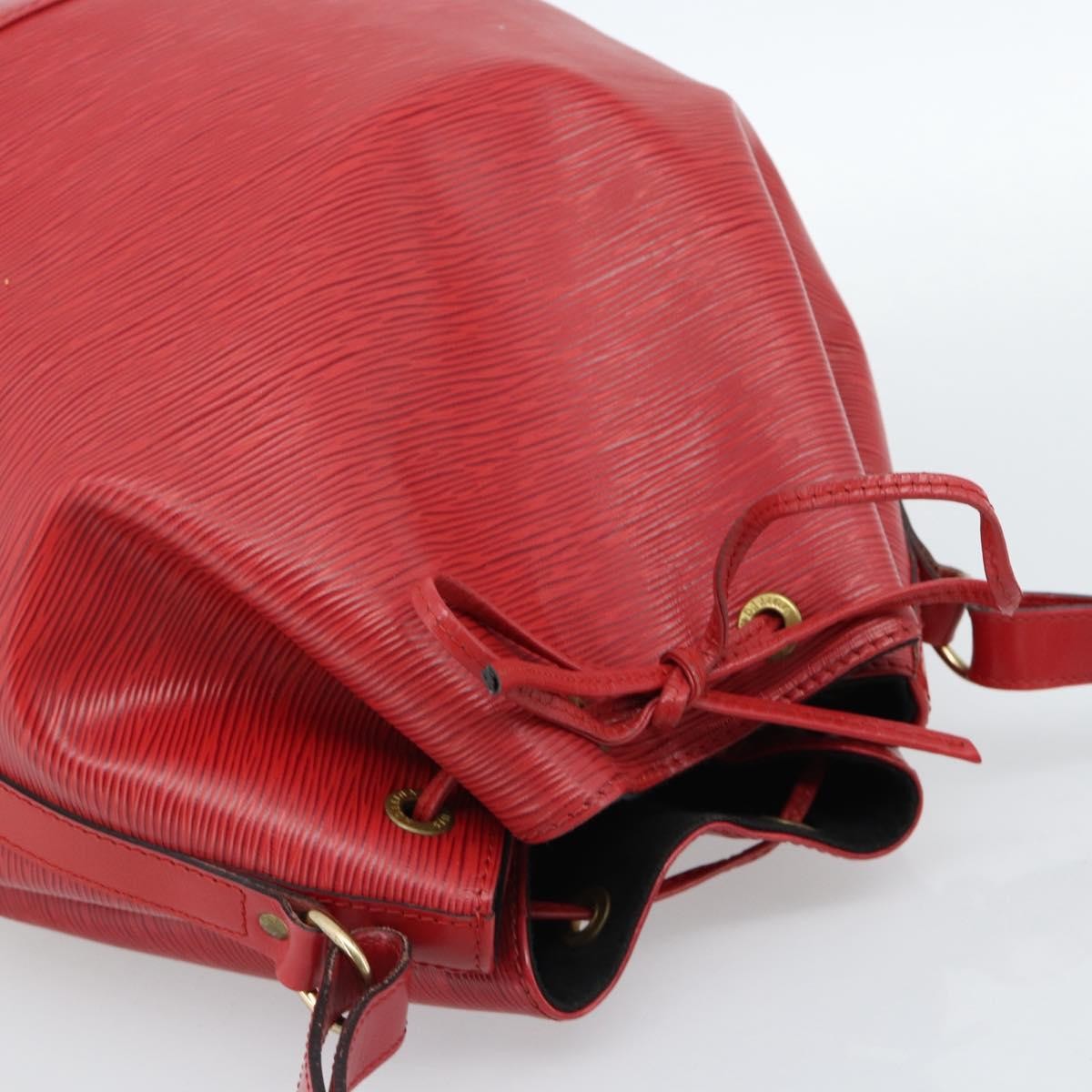Louis Vuitton Petit Noe Nm Handbag Epi Leather Red Leather Shoulder Bag Bag (Pre-Owned)