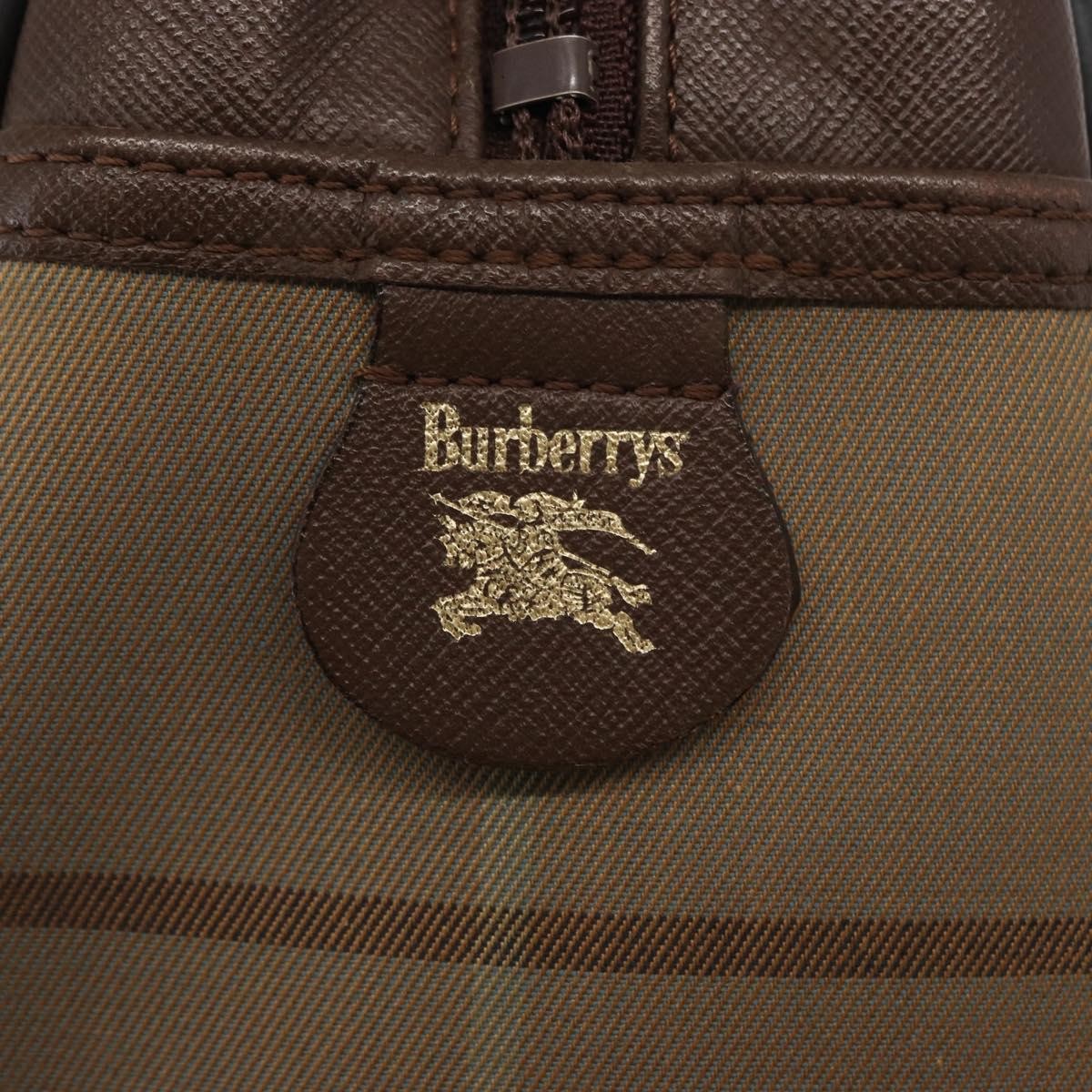 Burberry Nova Handbag Canvas Beige Canvas Handbag (Pre-Owned)