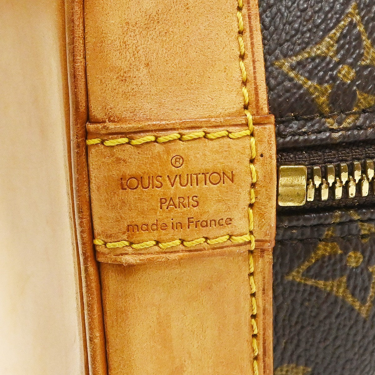 Louis Vuitton Alma Handbag Monogram Canvas Brown Canvas Handbag (Pre-Owned)
