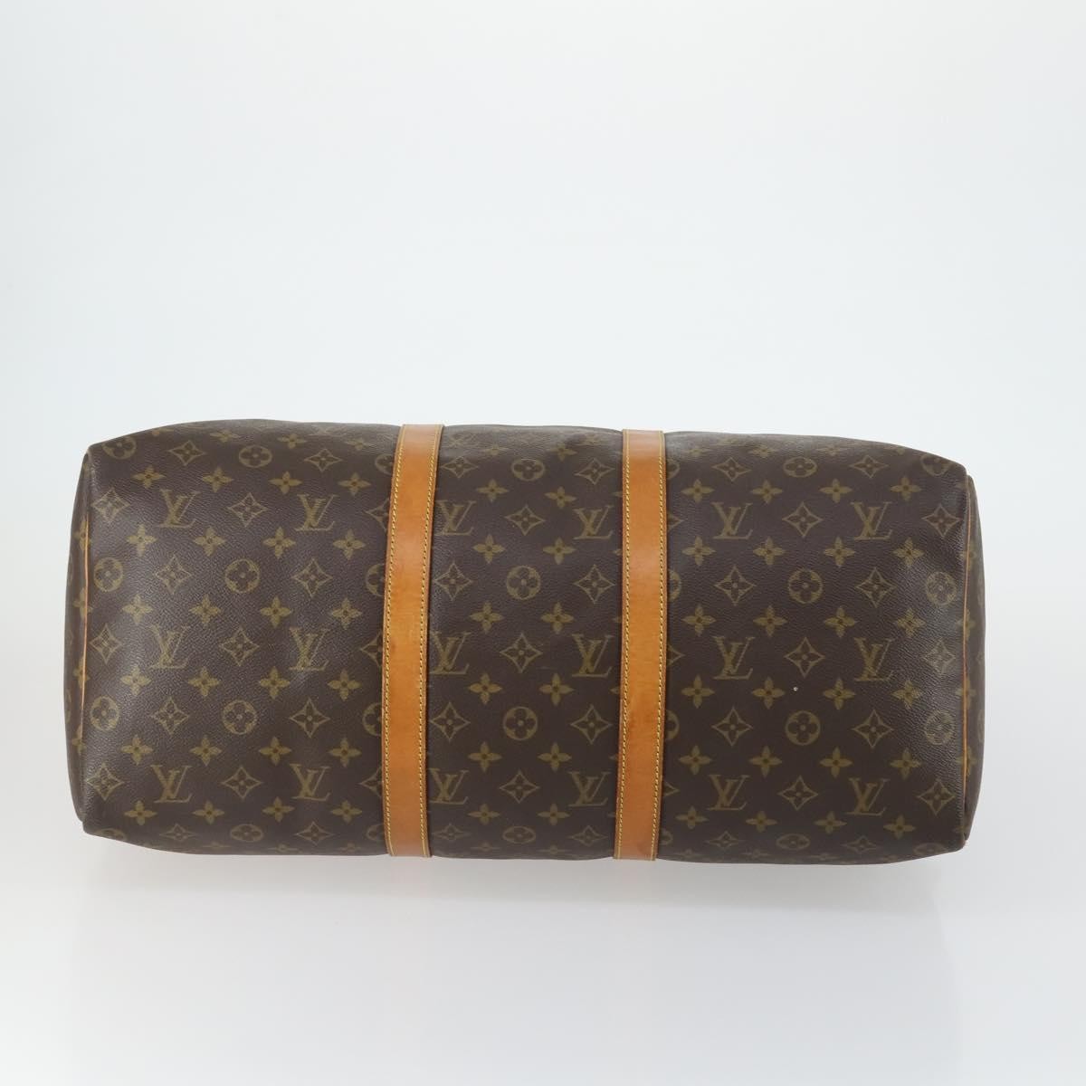 Louis Vuitton Keepall Bag Monogram Canvas Brown Canvas Travel Bag Bag (Pre-Owned)