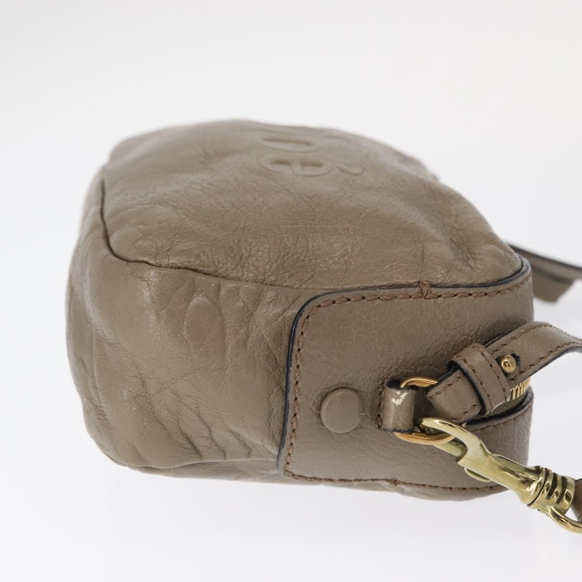 Chloe Vintage Shoulder Bag Leather Gray Leather Shoulder Bag Bag (Pre-Owned)