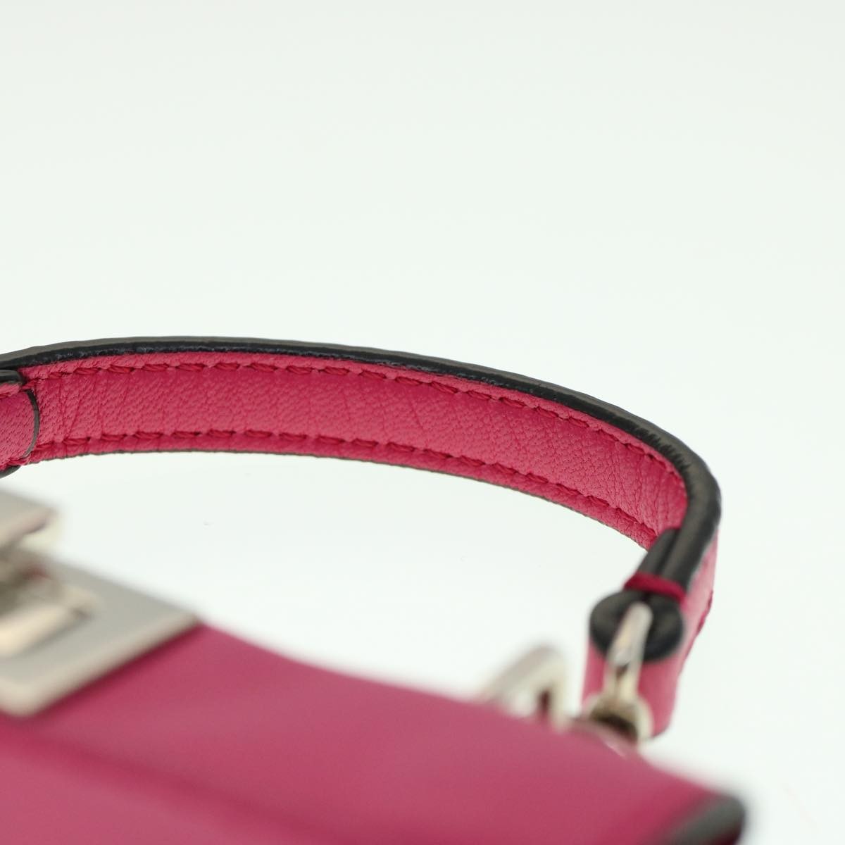Fendi Peekaboo Bag Leather Pink Leather Handbag (Pre-Owned)