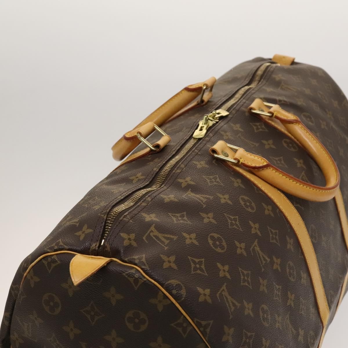 Louis Vuitton Keepall Bag Monogram Canvas Brown Canvas Travel Bag Bag (Pre-Owned)