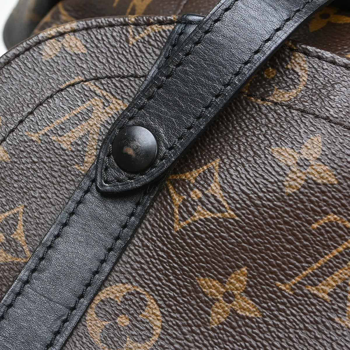 Louis Vuitton Christopher Backpack Macassar Monogram Canvas Brown Canvas Backpack Bag (Pre-Owned)