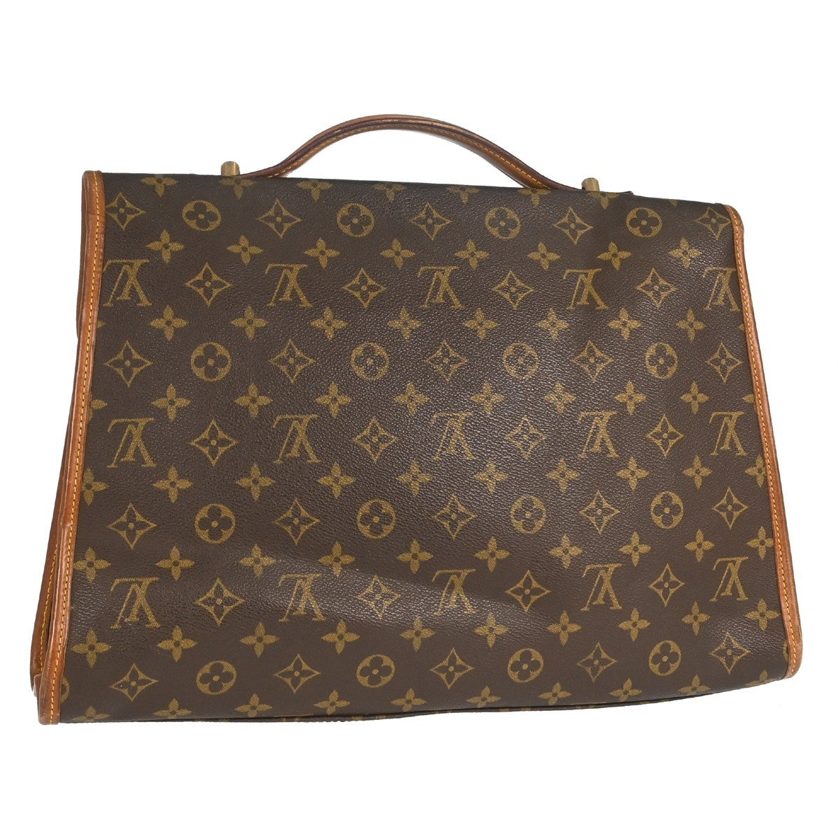 Louis Vuitton Beverly Briefcase Monogram Canvas Brown Canvas Briefcase Bag (Pre-Owned)