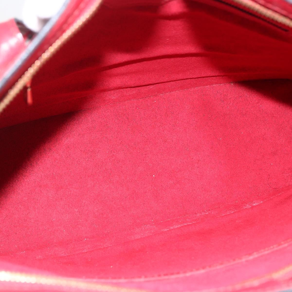Louis Vuitton Lussac Handbag Epi Leather Red Leather Shoulder Bag Bag (Pre-Owned)