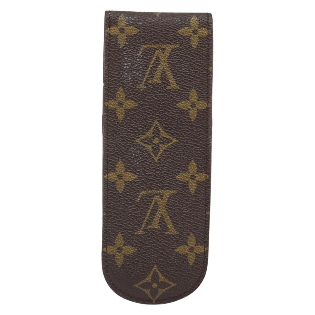 Louis Vuitton Etui À Stylo Canvas Brown Canvas Clutche & Pouche Bag (Pre-Owned)