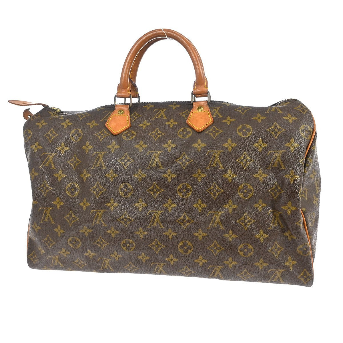 Louis Vuitton Speedy Handbag Monogram Canvas Brown Canvas Handbag (Pre-Owned)